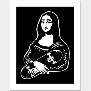 Mona Lisa Love Skateboard Posters and Art